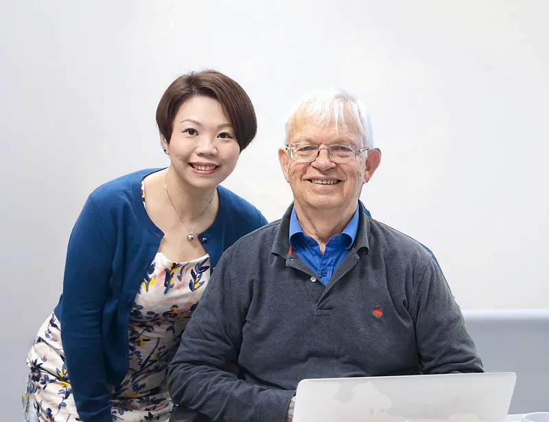 集團創辦人陳欣蔚博士與布哈拉爾德・布隆貝格先生